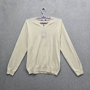 State Cashmere Women Sweater XL Cream Cashmere‎ Long Sleeve